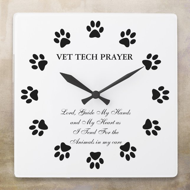 Vet Tech Prayer Wall Clock (Creator Uploaded)