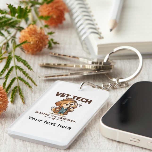 Vet Tech Solving the Unspoken Keychain (Front Right)