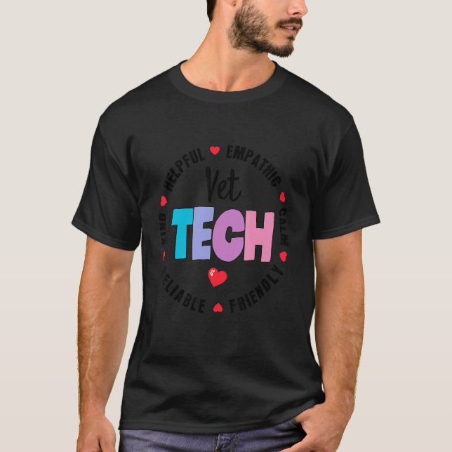 Vet Tech Squad Veterinary Technician Veterinary Te T-Shirt (Front)