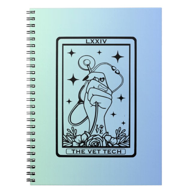 Vet Tech - Tarot Card Notebook (Front)