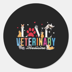 Vet Tech Veterinary Technician Appreciation Day Classic Round Sticker