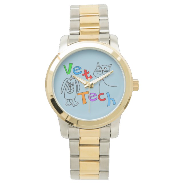 Vet Tech Watch Cat and Dog Design (Front)