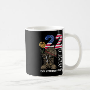 Veteran 22 A Day Take Their Lives End Veteran Suic Coffee Mug