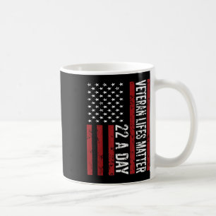 Veteran 22 Day Suicide Awareness Ptsd Veteran Live Coffee Mug