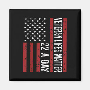 Veteran 22 Day Suicide Awareness Ptsd Veteran Live Magnet