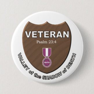 Veteran. 7.5 Cm Round Badge