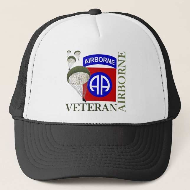 Veteran 82nd Airborne Trucker Hat (Front)