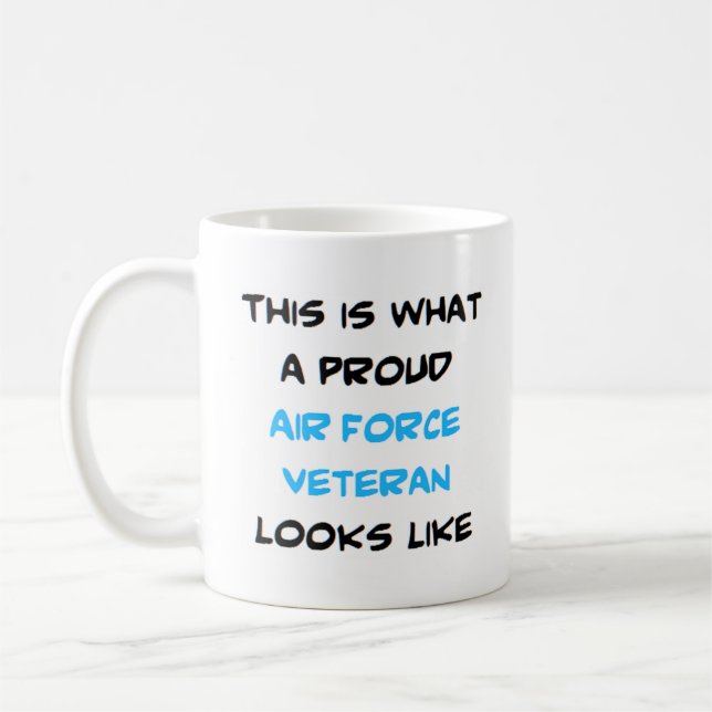 veteran, air force coffee mug (Left)