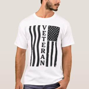 Veteran American Flag Vintage Vector Shirt Design_