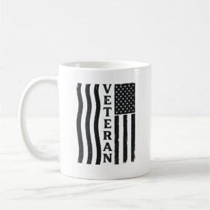 Veteran American Flag Vintage Vector Shirt Design_ Coffee Mug