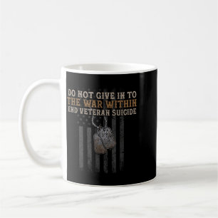 Veteran Awareness The War Within Patriotic Us Flag Coffee Mug