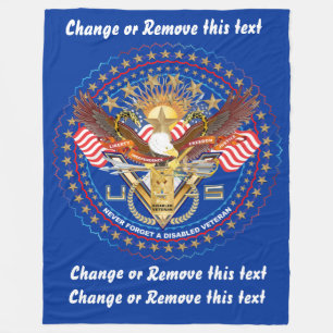 Veteran DAV Disabled American Veteran  View about Fleece Blanket