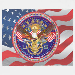 Veteran DAV Disabled American Veteran  View about Fleece Blanket