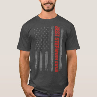 Veteran Day USA Flag Stepmom Shirts, Bonus Mum 4th T-Shirt