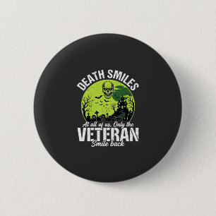 Veteran Death Smiles Halloween Design_1 6 Cm Round Badge
