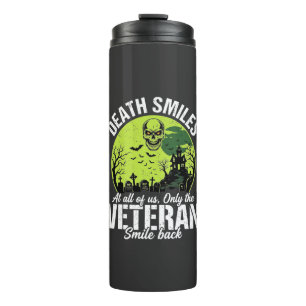 Veteran Death Smiles Halloween Design_1 Thermal Tumbler