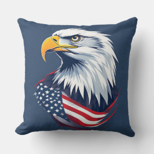 Veteran Eagle Gift – American Flag Design Cushion