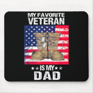 Veteran father favourite veteran is daddy proud mouse pad