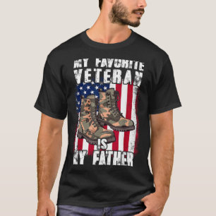 Veteran Father Favourite Veteran is Daddy Proud T-Shirt