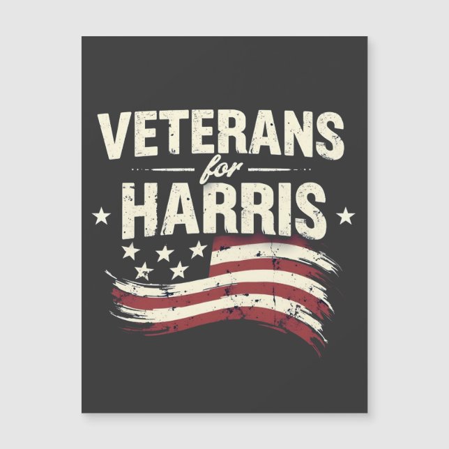 Veteran for Harris Kamala Harris Army Election (Front)