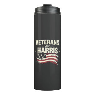 Veteran for Harris Kamala Harris Army Election Thermal Tumbler