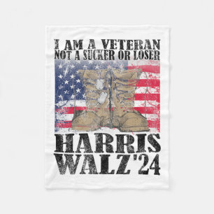 Veteran For Harris Wheimer For President 24 Vote K Fleece Blanket