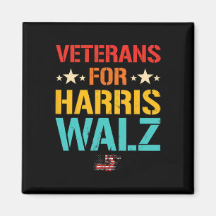 Veteran For Harris Wheimer Waltz Usa Flag Magnet
