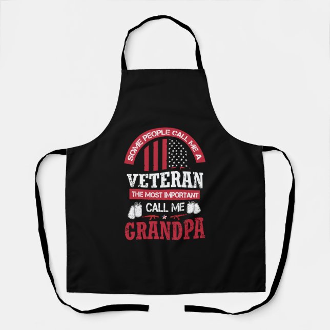 Veteran Grandpa Apron (Front)