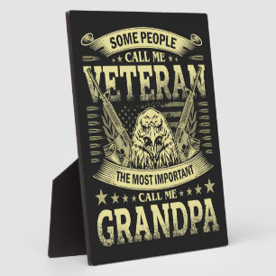 Veteran Grandpa Plaque