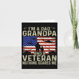Veteran Grandpa Shirt For Men Grandpa Veteran Fath Card