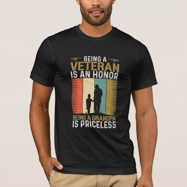 Veteran Grandpa T-Shirt (Front)