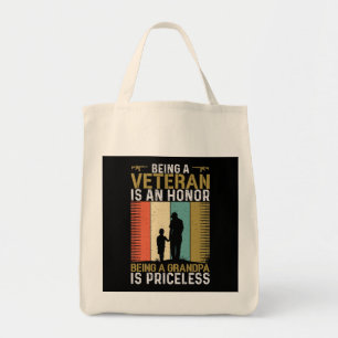 Veteran Grandpa Tote Bag