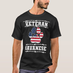 Veteran Havanese Retired Dog Retirement Pets T-Shirt