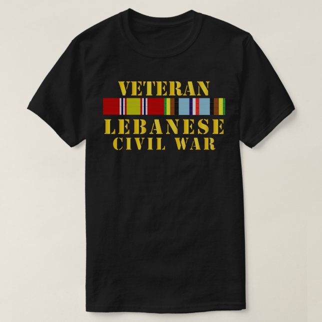 Veteran Lebanese  w EXP SVC T-Shirt (Design Front)