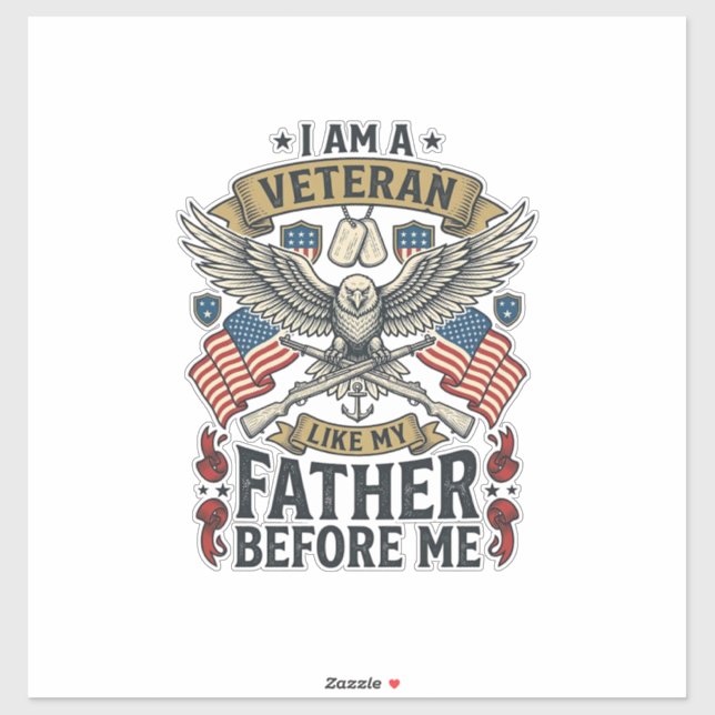 Veteran Like My Father Before Me Eagle (Sheet)