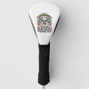 Veteran Like My Father Before Me Eagle Golf Head Cover