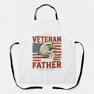 Veteran Like My Father Before Me Eagle T-Shirt_1 Apron
