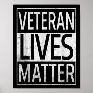 Veteran Lives Suicide Awareness Gifts Poster