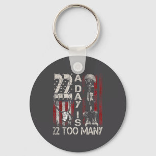 Veteran Lives Suicide Awareness Ptsd Veteran 22 Da Key Ring