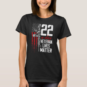Veteran Lives Suicide Awareness Ptsd Veteran 22 Da T-Shirt