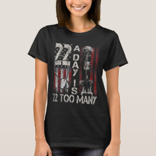 Veteran Lives Suicide Awareness Ptsd Veteran 22 Da T-Shirt