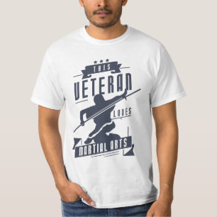Veteran Loves MMA T-Shirt