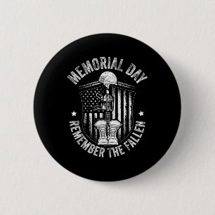 Veteran Memorial Day Remember The Fallen Veterans 6 Cm Round Badge