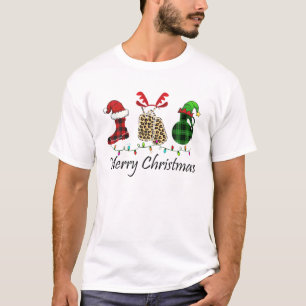 Veteran Merry Christmas Combat Boots Santa Hat Sol T-Shirt
