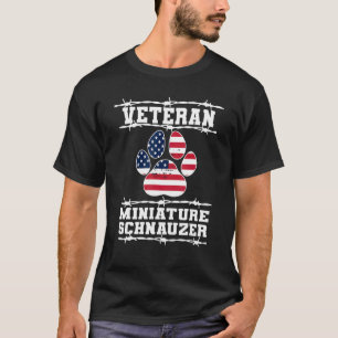 Veteran Miniature Schnauzer Retired Dog  Retiremen T-Shirt