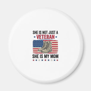 Veteran Mum Patriotic Military Boots Shirt Design_ Magnet