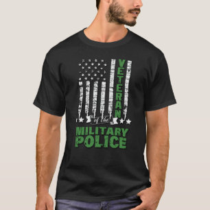 Veteran Of The Military Police -US Flag T-Shirt