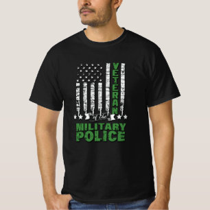 Veteran Of The Military Police -US Flag T-Shirt