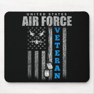 Veteran Of The Military Usa Flag Veterans Mouse Pad