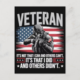 Veteran of the united states military 2026 holiday postcard